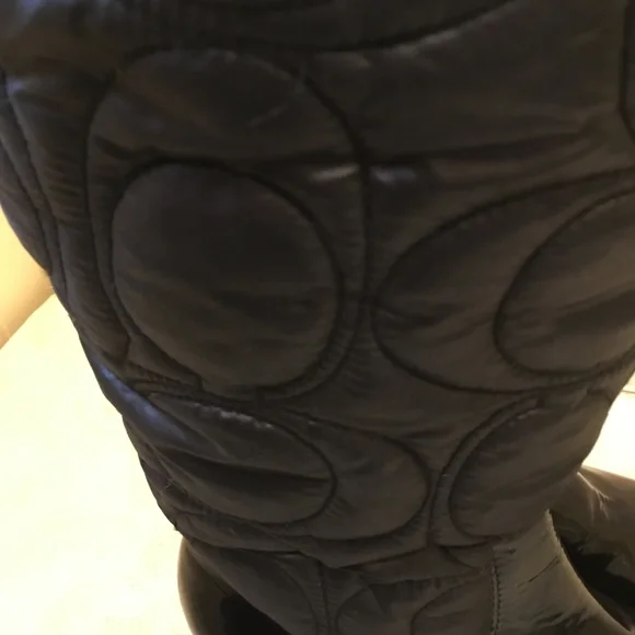 NEW COACH CANTINA QUILTED BOOTS IN BLACK size 6.5 - Picture 10 of 12